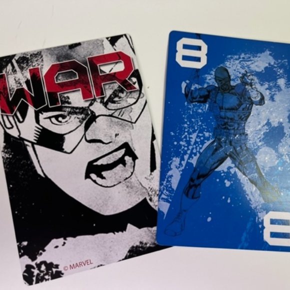 Marvel Avengers Assemble 2 Giant Card Games War and Rummy Ages 5+ Birthday 4"x6" - Picture 5 of 6